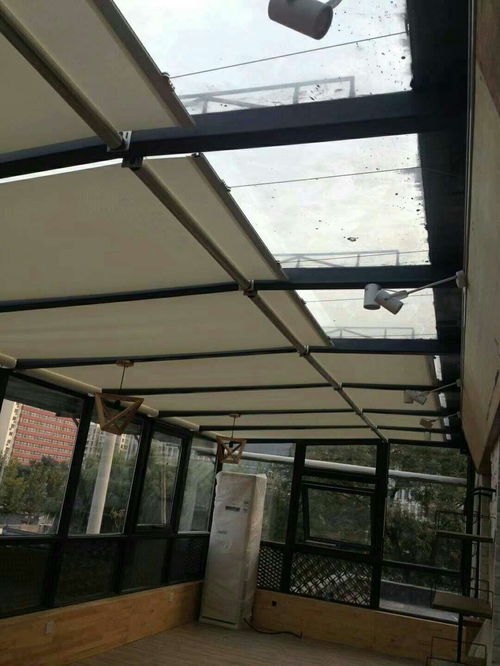 阳光房内遮阳帘电动天棚帘fss卷轴式遮阳帘